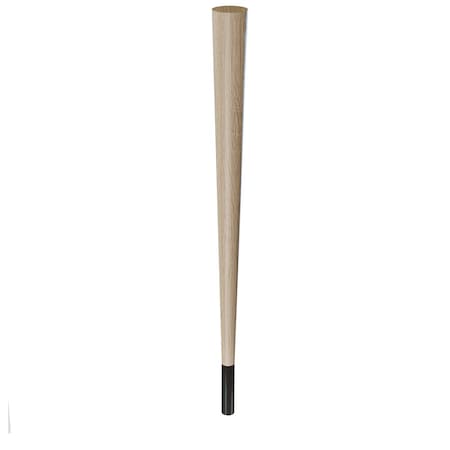 29 Round Tapered Leg And 4 Brushed Aluminum Ferrule - Walnut